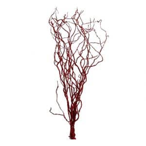 10 Glittertakken Rood 120 cm