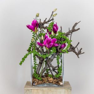 DIY-Pakket Decoratie Magnolia Fuchsia H 50 cm