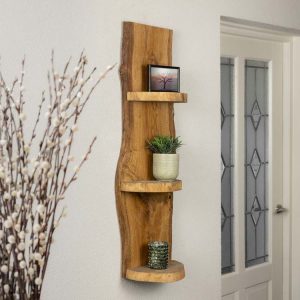 Eiken Boomstam Hang Wand Rek Oak