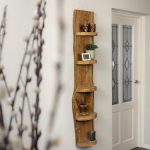 Eiken Boomstam Hang Wand Rek Oak