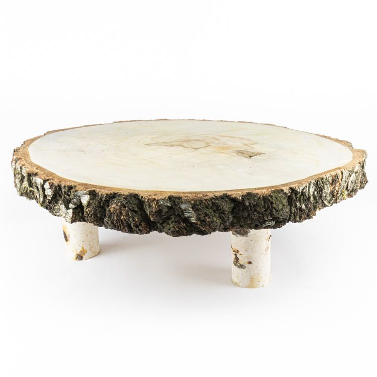Decoratietakken Berken Boomstamtafeltje |  H10cm |ø40-45cm