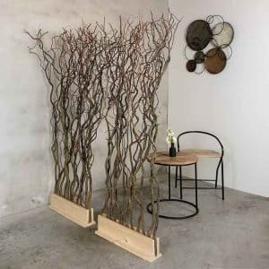 Roomdivider Naturel Takken 60 cm x 165 cm