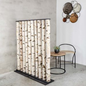 Roomdivider Berk Zwart H 140 x B 60 cm