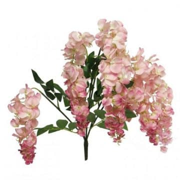 Wisteria Bloemen Tros Roze- Rood 75 cm