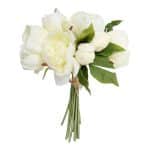 Boeket Pioenrozen Crème 30 cm