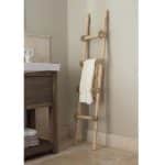 Decoratie Ladder Brocant met touw 150 cm