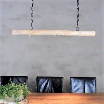 Hanglamp Brocante Stam met LED spotjes