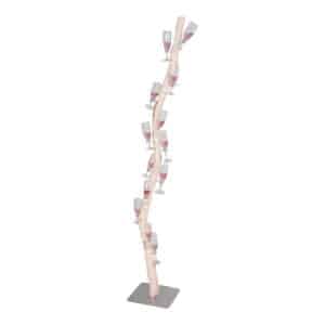 Champagne Stam Brocant 165 cm op voet met 15 haakjes