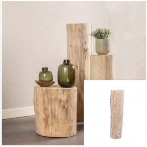 Boomstam zuil Naturel D ± 15 cm- 20 cm H 70 cm