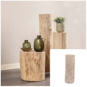 Boomstam zuil Naturel D ± 15 cm- 20 cm H 50 cm