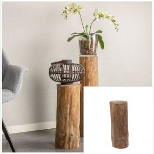 Boomstam zuil Oak D ± 15 cm- 20 cm H 50 cm