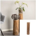 Boomstam zuil Oak D ± 15 cm- 20 cm H 70 cm