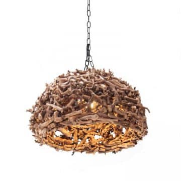 Inactief vrouwelijk zwaarlijvigheid Hanglamp Wood Diameter 50 cm | Decoratietakken