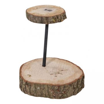 Houten Etagère / Bloemschik Frame 2 Laags 25 cm