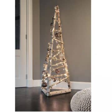 top achtergrond Neerwaarts Kerstboom berk - 3D - 160cm | Decoratietakken