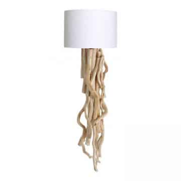 Wandlamp Brocante Takken met Witte Kap