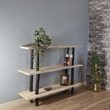 Boomstamkast Kiran | Naturel/Zwart | 125cm