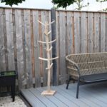 Staande Teak Kapstok | Jorn | Met houten haken | 165 cm