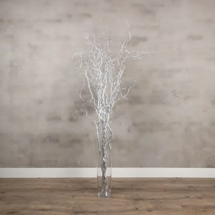 5 zilveren wilgentakken 150 cm