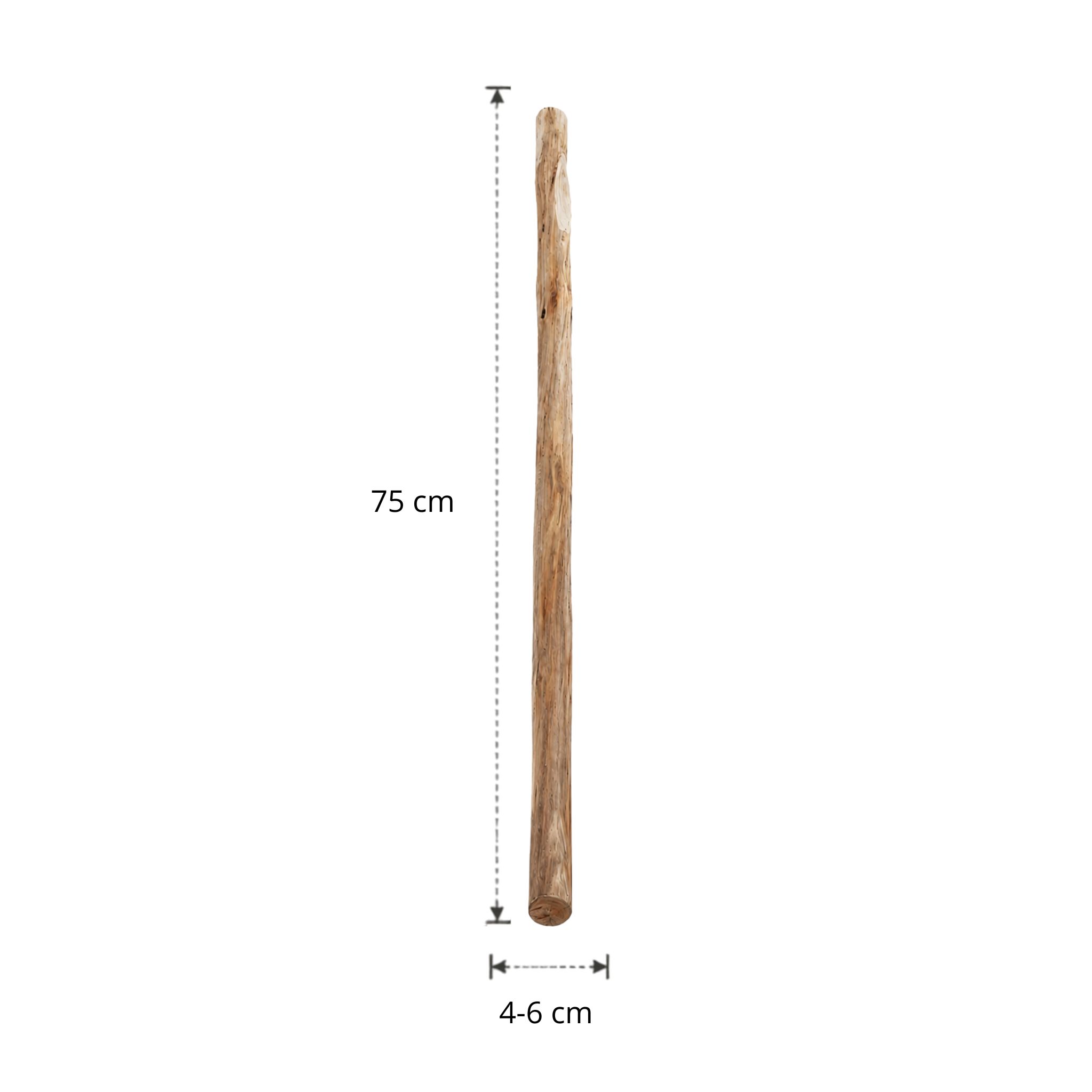 Oud Eikenstam | 75 cm | Diameter van 4 tot 6 cm