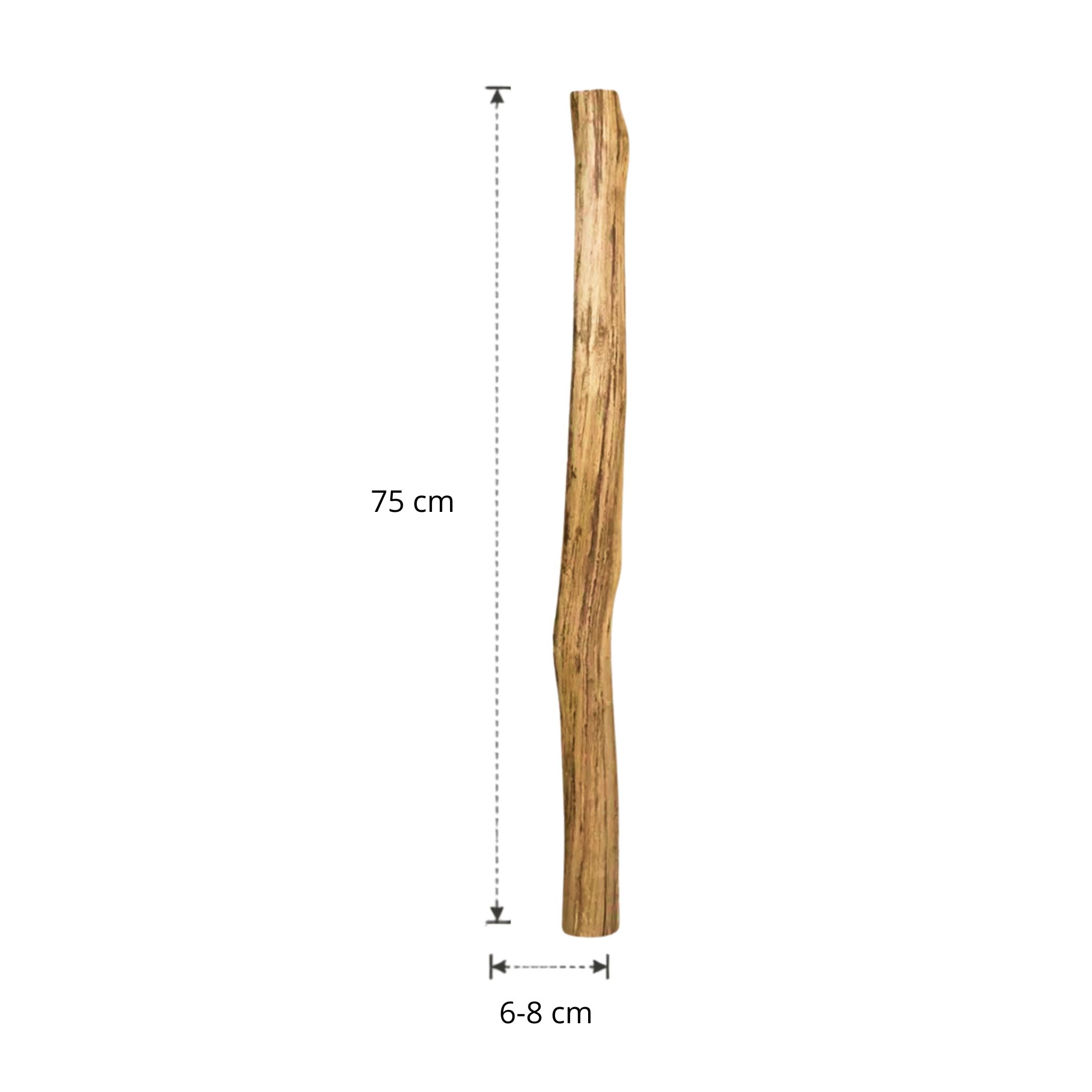 Oud Eikenstam | 75 cm | Diameter van 6 tot 8 cm