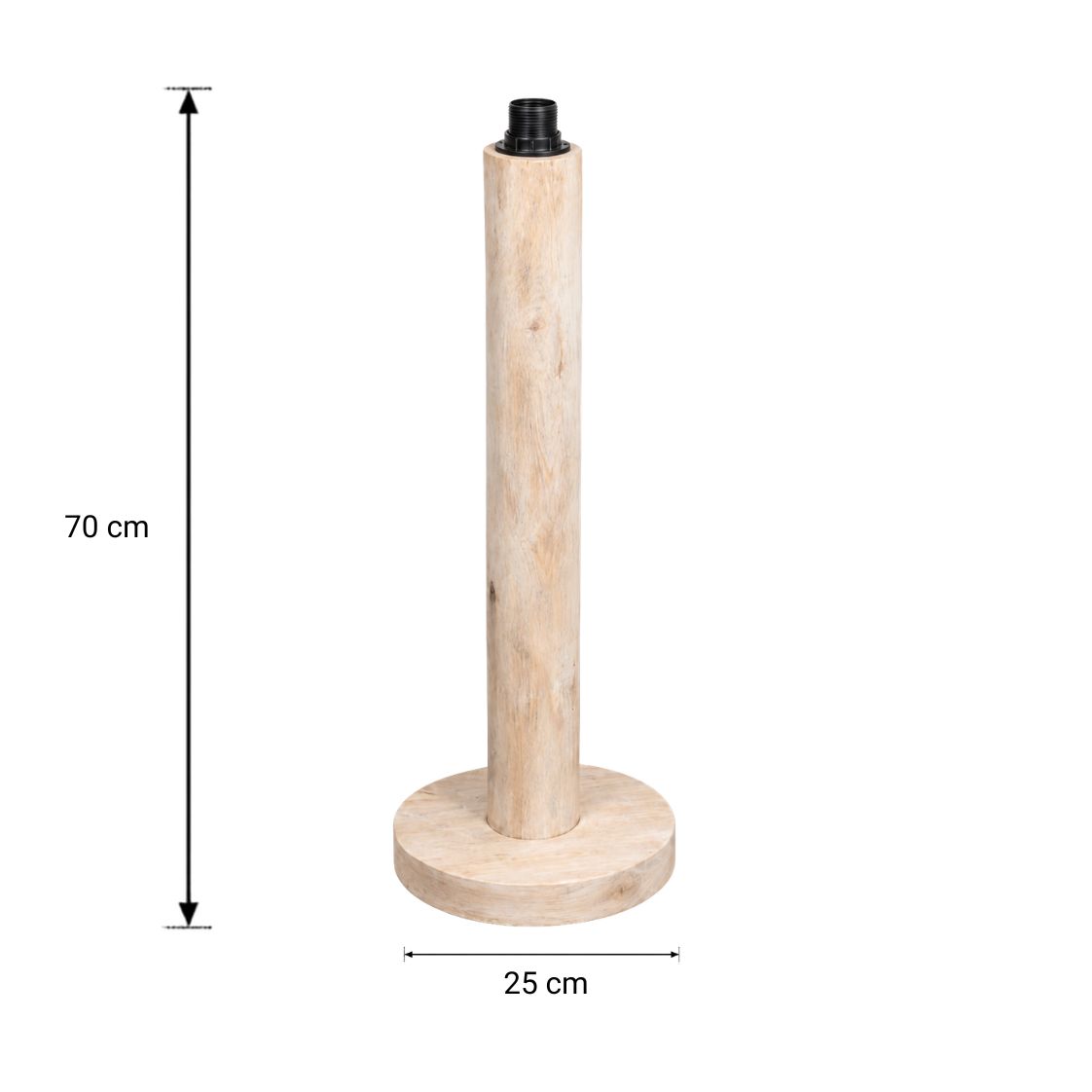 Afmetingen voetlamp laag Svea