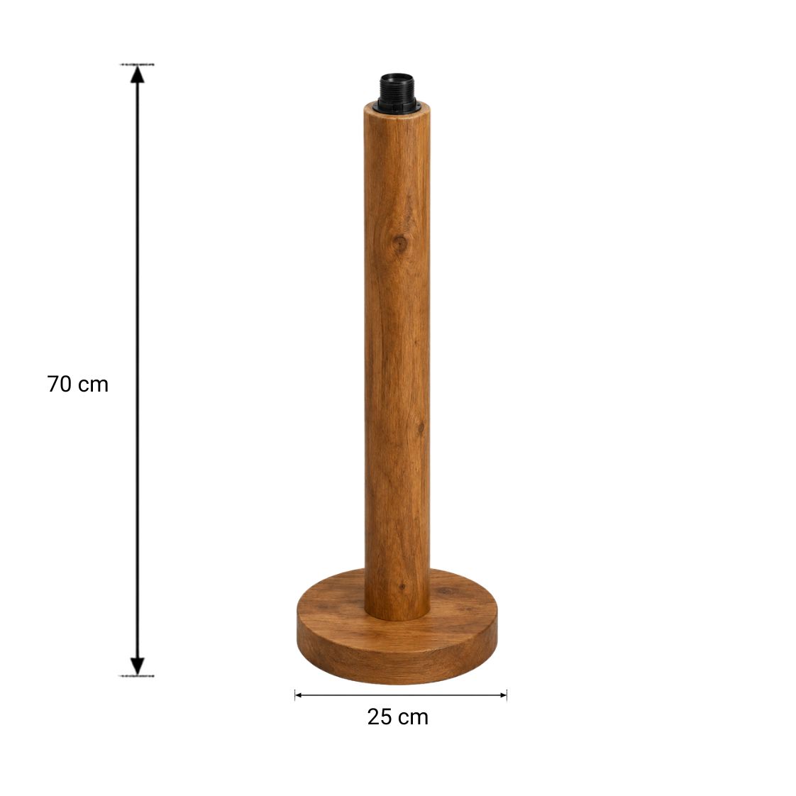 Afmetingen voetlamp laag Vita
