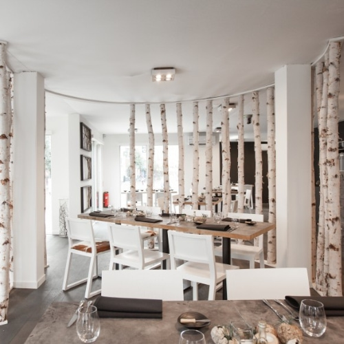 Berken-roomdivider-rond-in-restaurant-Decoratietakken