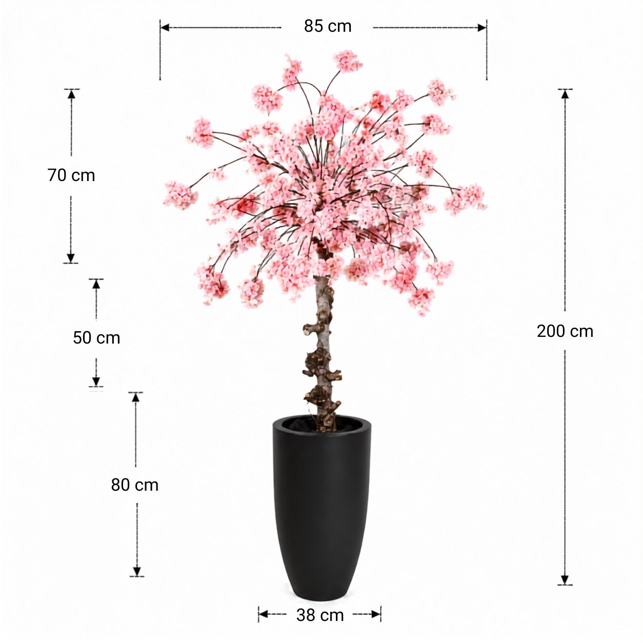 Bloesemboom 200cm roze