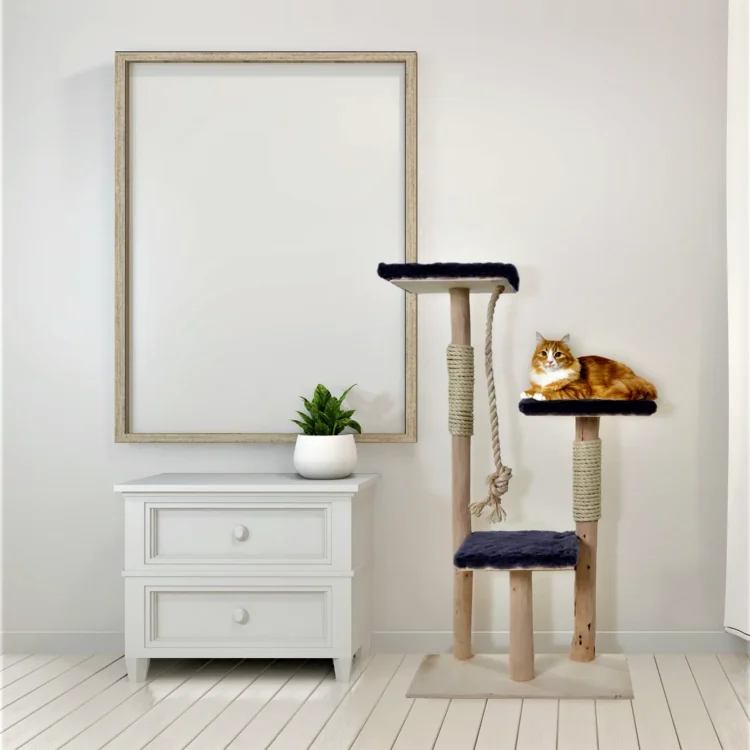 Boomstam Krabpaal met speeltouw Ziggy 110x65cm