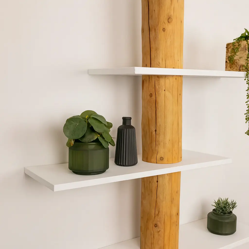 Boomstam Wandkast Tarik Old NaturelWit 110x30x250 (2)