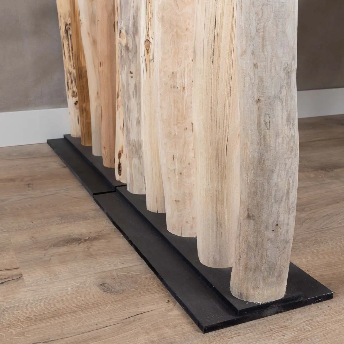 Boomstam roomdivider naturel-zwart(3)