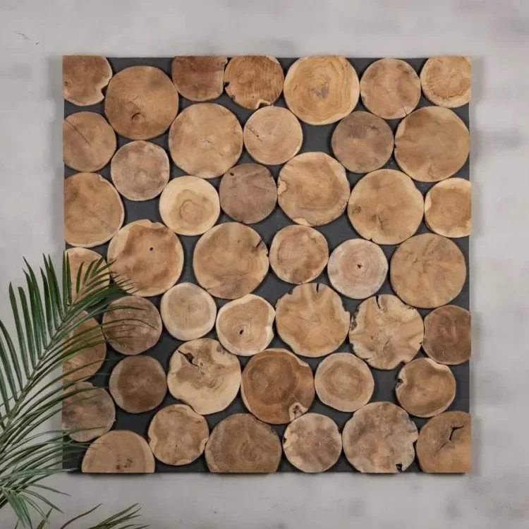 Boomstam wanddecoratie Bjorn vanaf 80x80cm (1)