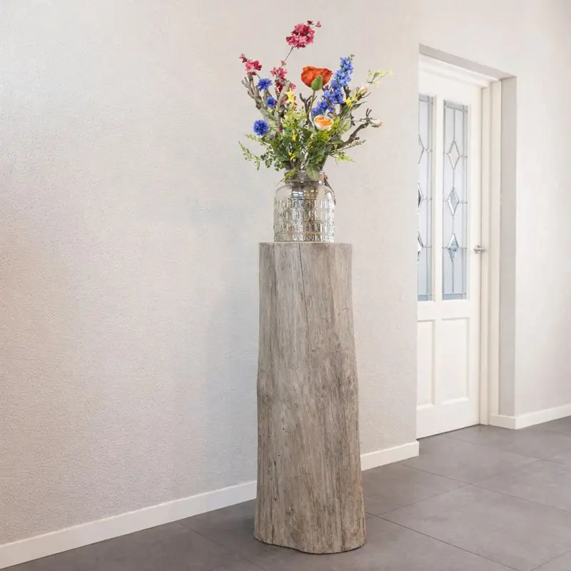 Boomstam zuil Grey wash 70 cm