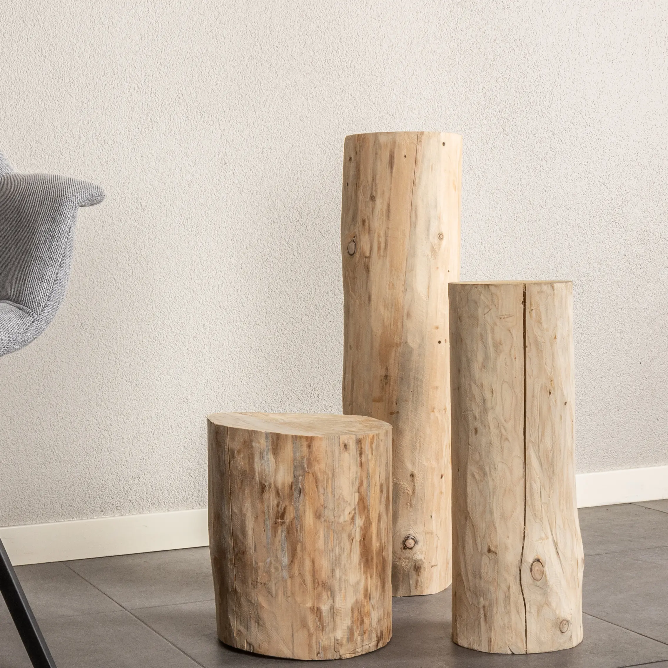 Boomstam zuil Naturel (11)