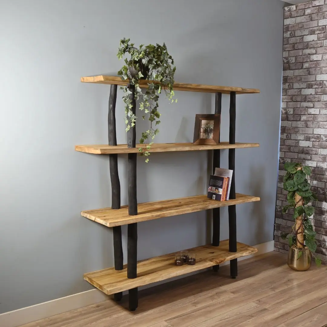 Boomstamkast Kiran Zwart Old Naturel 155cm
