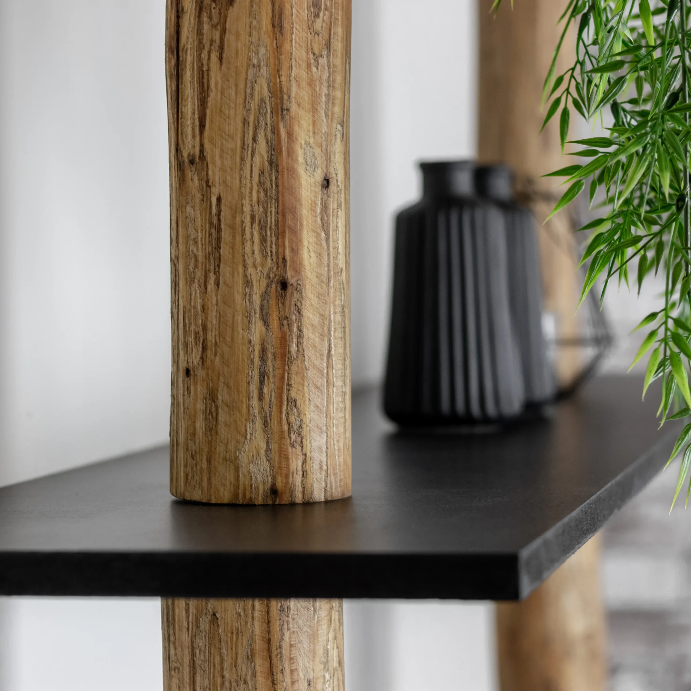 Boomstamwandkast Cedric OakZwart 250cm (12)