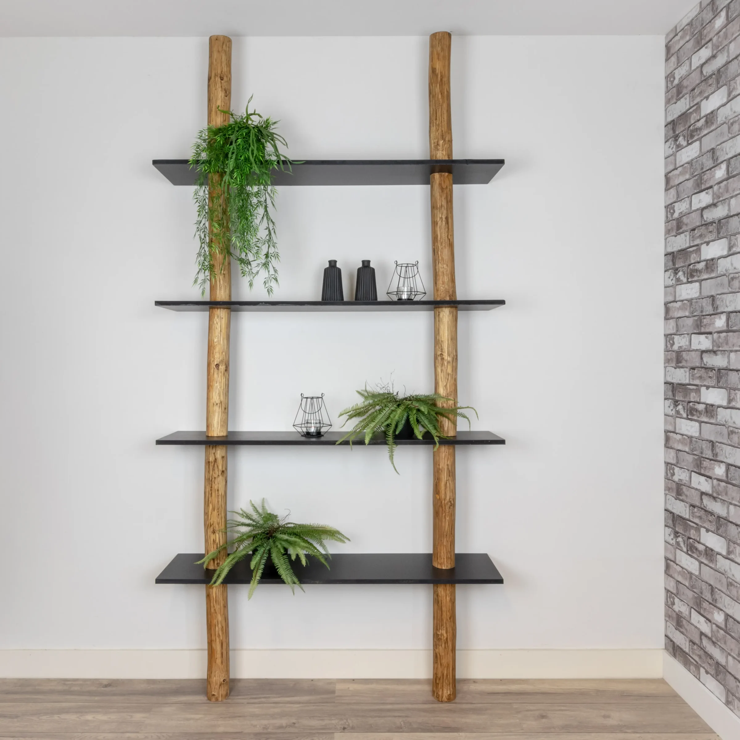 Boomstamwandkast Cedric OakZwart 250cm (2)