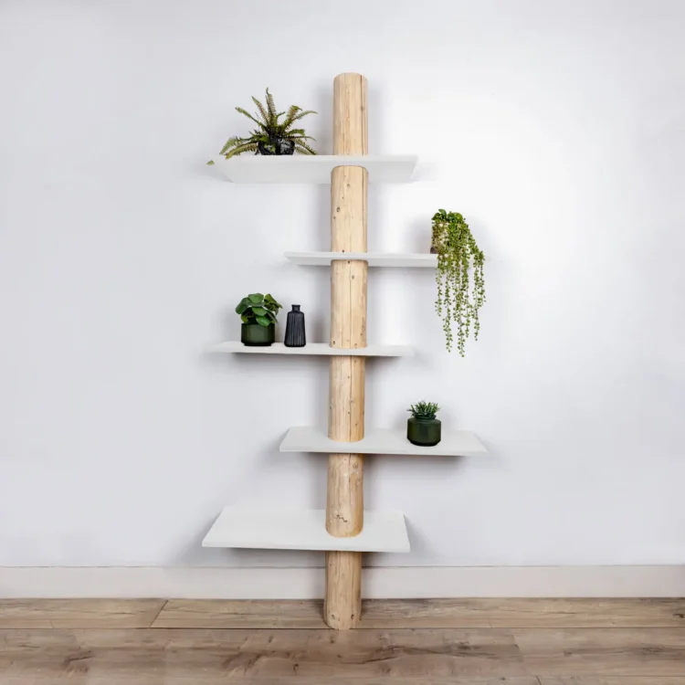 Boomstamwandkast Einar NaturelWit 250cm (1)