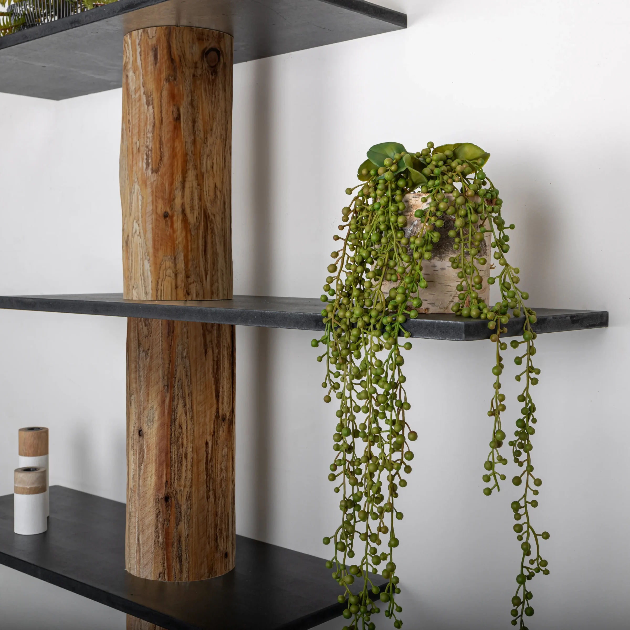 Boomstamwandkast Einar OakZwart 250cm (2)