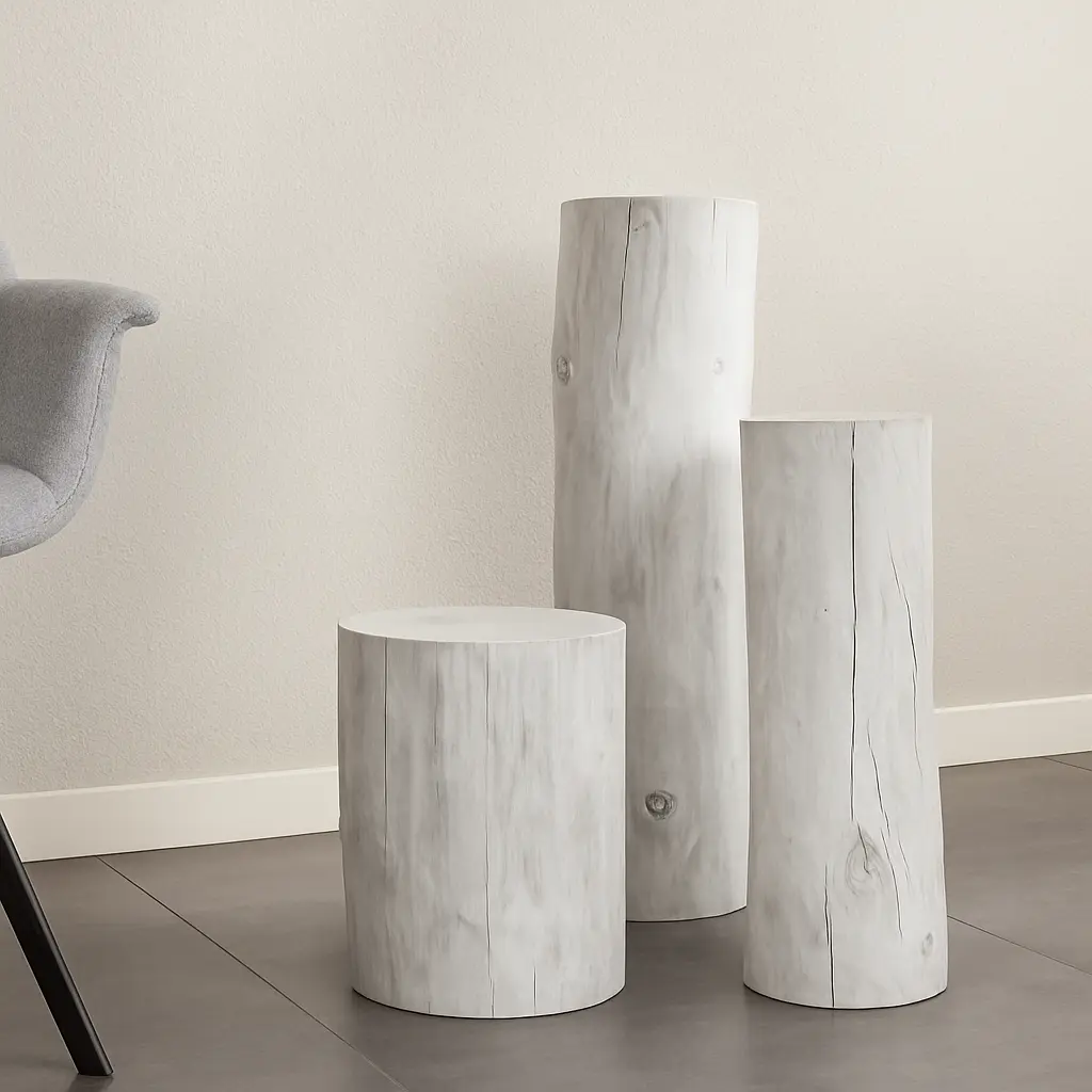 Boomstamzuil Svea White (10)