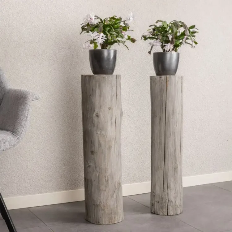 Boomstamzuilen Grey 70 cm