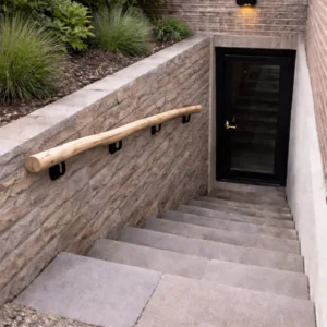 Buiten trapleuning eiken