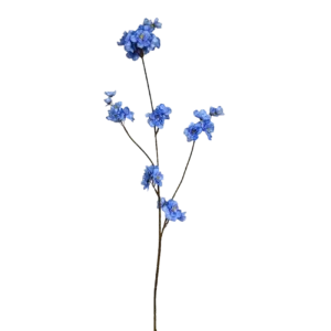 Blauwe kunstbloemen
