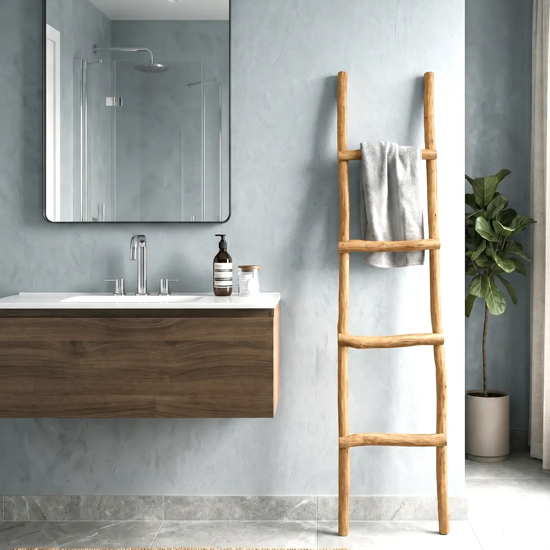 Boomstam Decoratieladder | Einar | Old Naturel | 150x35
