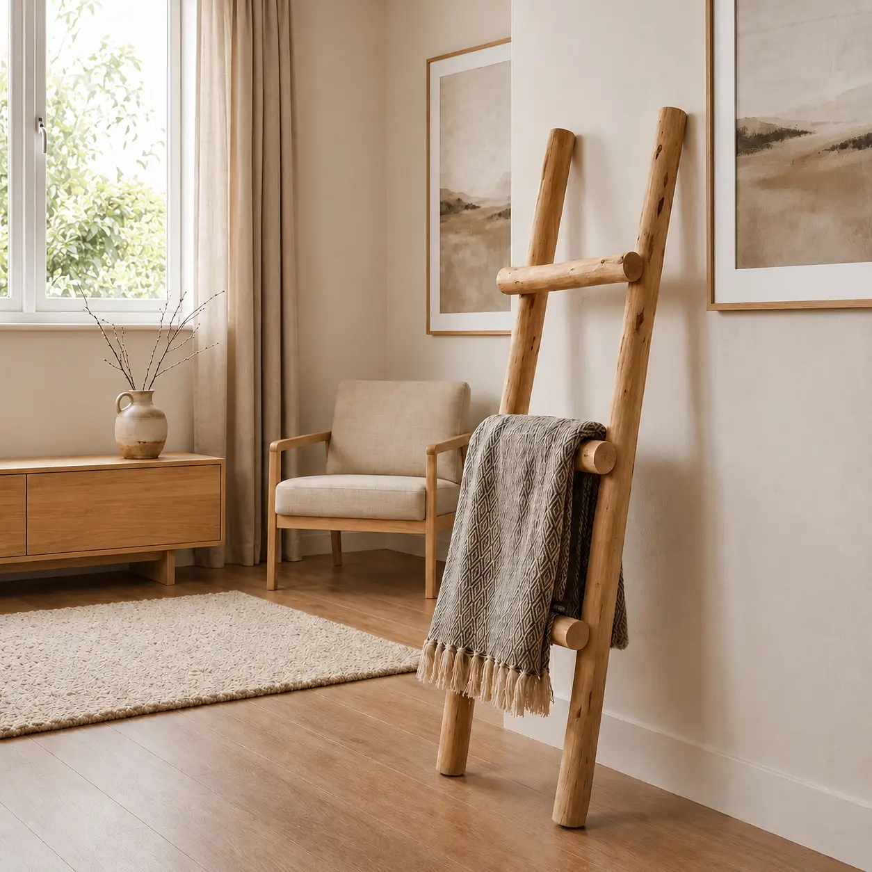 Boomstam Decoratieladder | Einar | Old Naturel | 100x35