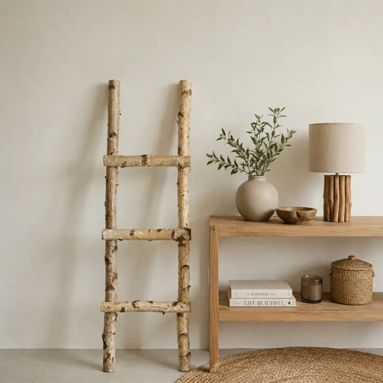 Decoratieladder berk 100 cm