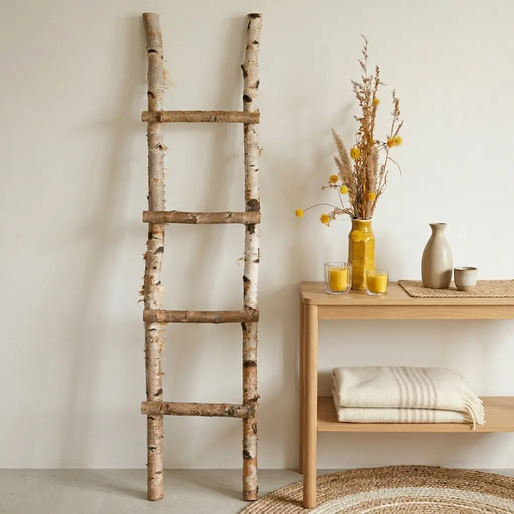 Decoratieladder berk 150 cm