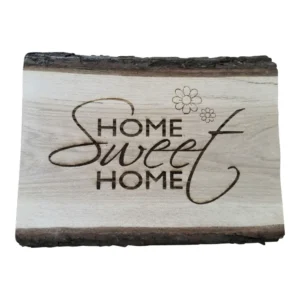 Eikenhouten plank Gepersonaliseerde Symbooltekst 40cm (2)