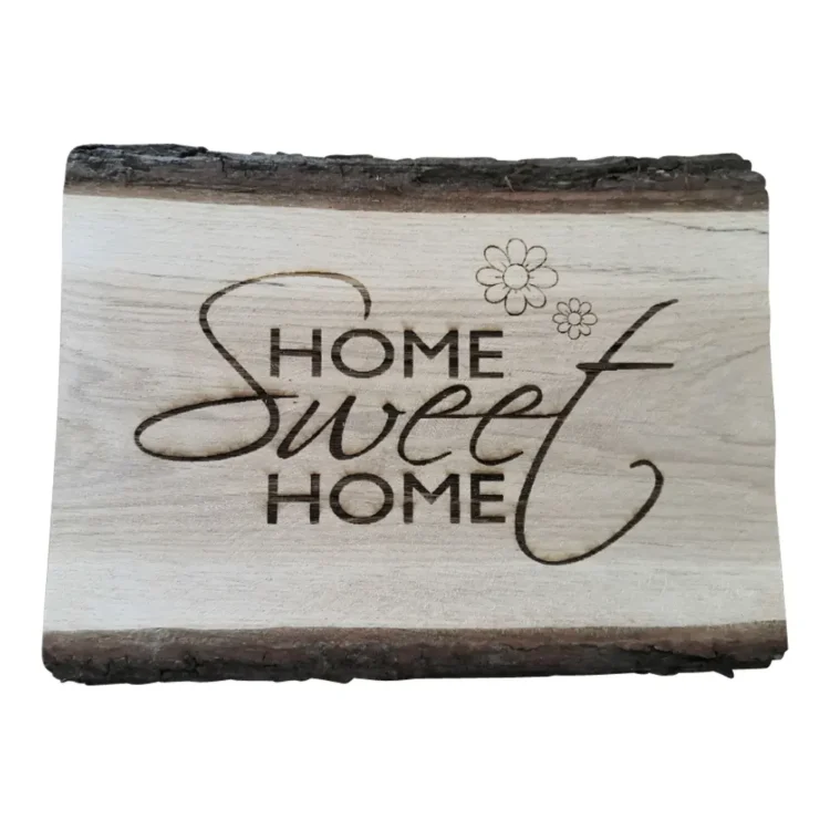 Eikenhouten plank Gepersonaliseerde Symbooltekst 40cm (2)